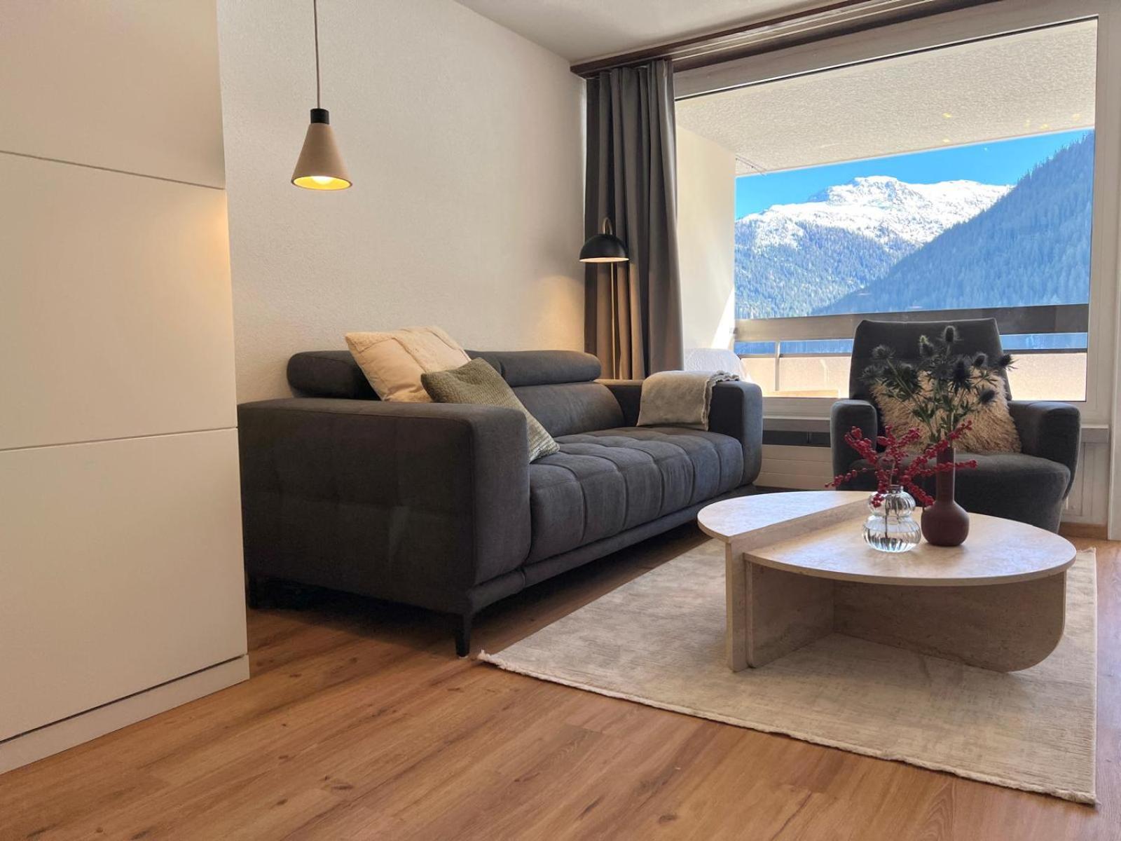 Apartment In Center Of Davos Buitenkant foto