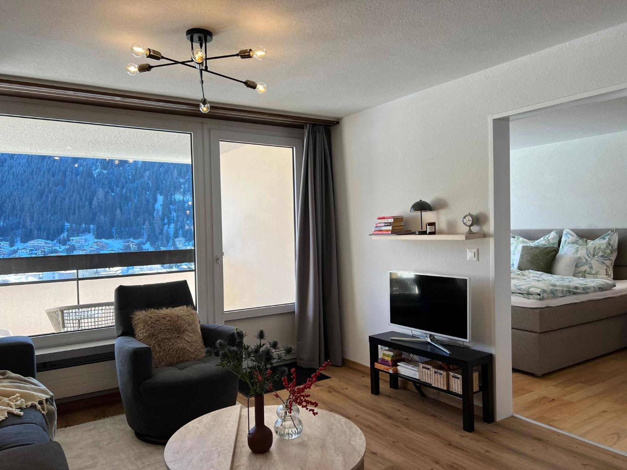 Apartment In Center Of Davos Buitenkant foto